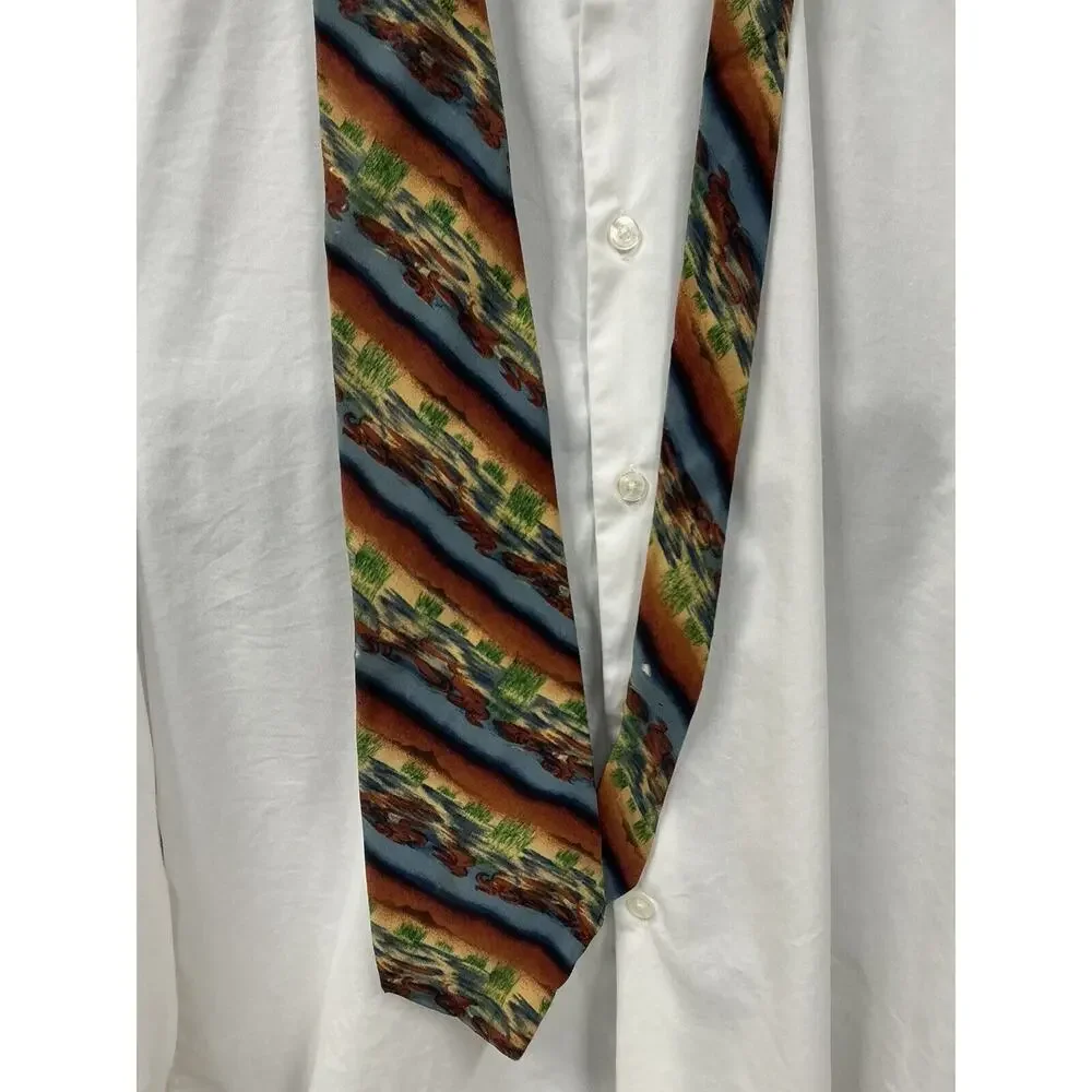 Jerry Garcia‎ Tie Mens 100% Silk Necktie Abstract Multicolor Made In USA